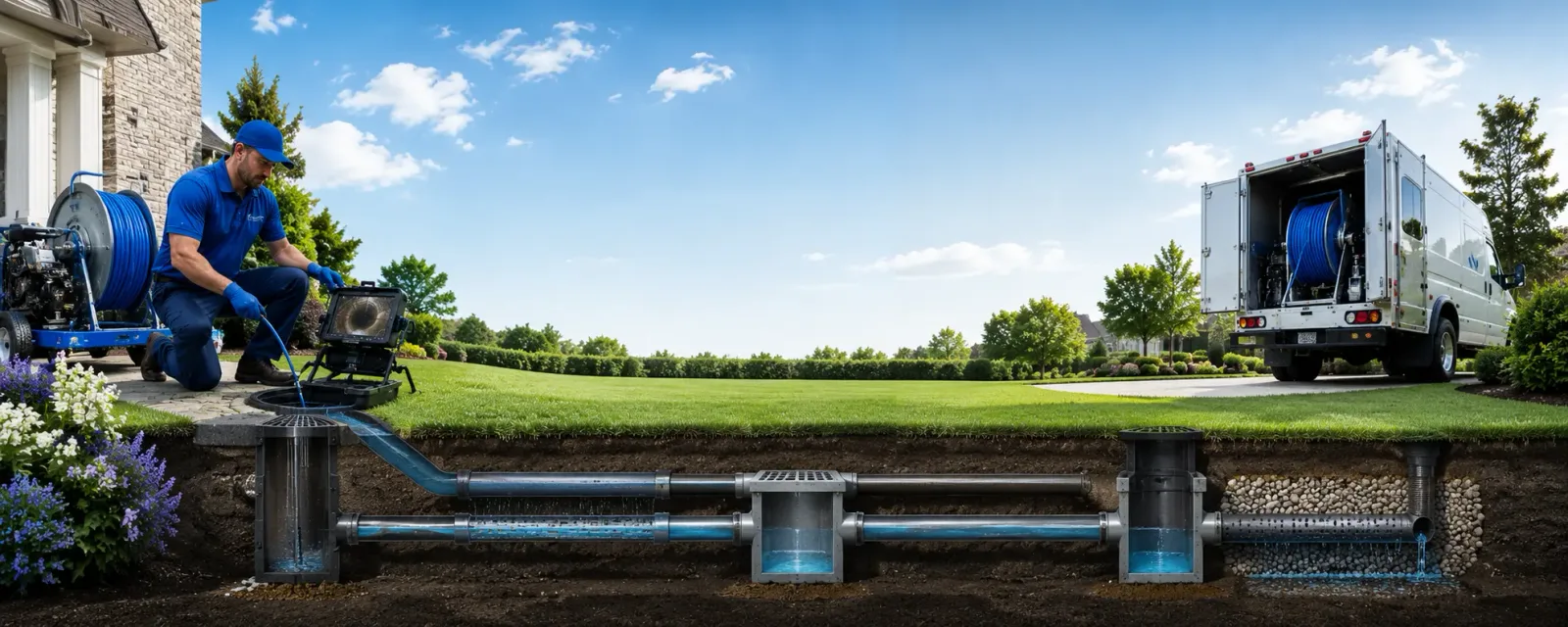 Outdoor drain cleaning information for Middle Point, OH
